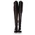 Prada, botas largas de cuero negro. - vista 3