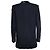 Helmut Lang, Blazer azul com lapela de pele de pônei - vista 3