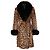 Autre Marque Jitrois, Abrigo de piel de leopardo con piel de pony Multicolor