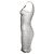 Silbernes Off-Shoulder Bodycon-Kleid Herve Leger by Max Azria Metallisch - Ansicht 2