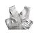 Silbernes Off-Shoulder Bodycon-Kleid Herve Leger by Max Azria Metallisch - Ansicht 4