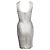 Silbernes Off-Shoulder Bodycon-Kleid Herve Leger by Max Azria Metallisch - Ansicht 7