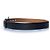 Delvaux, cintura in pelle di struzzo nera Nero - vista 3