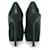 Yves Saint Laurent, Escarpins à plateforme Tribtoo en cuir vert.  - vue 6