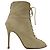 Stivaletti stringati in scamosciato beige Gianvito Rossi