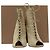 Stivaletti stringati in scamosciato beige Gianvito Rossi - vista 15