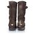 Jimmy Choo, botas biker de ante Verde Caqui - vista 3