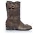 Jimmy Choo, botas biker de ante Verde Caqui - vista 4