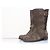 Jimmy Choo, botas biker de ante Verde Caqui - vista 8