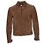 Saint Laurent, Giacca western in scamosciato color cognac