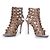 Gianvito Rossi, tacchi caged Marrone Carne - vista 6