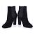 Dolce & Gabbana, Botas chelsea de ante negro con tacón. - vista 3