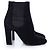 Dolce & Gabbana, Botas chelsea de ante negro con tacón. - vista 5