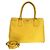 Bolso 2way de piel Saffiano Prada Amarillo