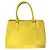 Bolso 2way de piel Saffiano Prada Amarillo - vista 2