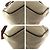 Pochette Accessori in Tela e Pelle Gucci Marrone Beige - vista 3