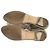 Sandali con lacci in pelle Jimmy Choo Beige D'oro - vista 10