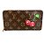 Cartera larga Louis Vuitton Monogram Cherry Blossom Castaño Roja