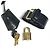 Borsa Louis Vuitton Vernis Dot Infinity Yayoi Kusama Lockit MM Nero Bianco - vista 15