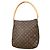 Borsa Louis Vuitton Monogram Looping in tela Monogram GM Marrone - vista 2