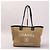 Chanel Deauville Borsa Tote in Tela Nero Beige - vista 2