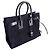 Saint Laurent Sac De Jour Tote Bag scamosciato nero e pelle coccodrillo