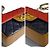 Borsa Chanel Edinburgh Tricolor Mini Classic Flap Rosso Caramello Blu scuro - vista 9