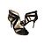 Jimmy Choo Karla Sandali Lurex Nero e Oro D'oro