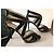 Jimmy Choo Karla Sandali Lurex Nero e Oro D'oro - vista 3