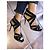 Jimmy Choo Karla Sandali Lurex Nero e Oro D'oro - vista 8