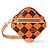 Borsa Louis Vuitton Damier Pop Chess Messenger Marrone Arancione