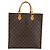 Louis Vuitton Vintage Sac Plat Monogram Canvas Marrone
