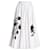 Falda Maxi Prada de Algodón Blanco Estampado Negro  - vista 1