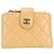 Cartera Compacta Chanel Matelassé Beige - vista 2