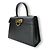 Borsa a mano in pelle Gancini Salvatore Ferragamo Nero - vista 3