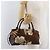 Borsa a mano Salvatore Ferragamo in raso marrone e oro Auth bs35300 D'oro - vista 20