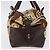 Borsa a mano Salvatore Ferragamo in raso marrone e oro Auth bs35300 D'oro - vista 5