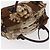 Borsa a mano Salvatore Ferragamo in raso marrone e oro Auth bs35300 D'oro - vista 6