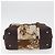 Borsa a mano Salvatore Ferragamo in raso marrone e oro Auth bs35300 D'oro - vista 9