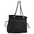 CHANEL COCO Mark Chain Shoulder Bag Denim Black Silver CC Auth 180492SAV Nero Argento