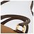 Borsa a mano LOEWE Anagram in pelle 2way Marrone Oro Auth 180138A D'oro - vista 14
