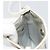 Christian Dior Trotter Canvas Romantic Tasche PVC Weiß Silber Auth 180282A - Ansicht 17