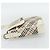 Borsa a Spalla BURBERRY Nova Check in Tela Avorio Argento Auth BA12921 Crudo - vista 4