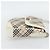 Borsa a Spalla BURBERRY Nova Check in Tela Avorio Argento Auth BA12921 Crudo - vista 5