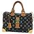 LOUIS VUITTON Borsa Monogram Multicolor Speedy 30 Black M92642 Auth BA12818V Nero - vista 13
