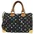 LOUIS VUITTON Borsa Monogram Multicolor Speedy 30 Black M92642 Auth BA12818V Nero - vista 2