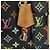 LOUIS VUITTON Borsa Monogram Multicolor Speedy 30 Black M92642 Auth BA12818V Nero - vista 20