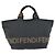 Borsa FENDI in nylon nero argento Auth bs35293 - vista 2