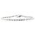 Autre Marque Bracciale linea, oro bianco e diamanti.