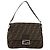 FENDI Zucca Canvas Mamma Baguette Borsa a Spalla Nero Marrone Auth 179826SAV - vista 2